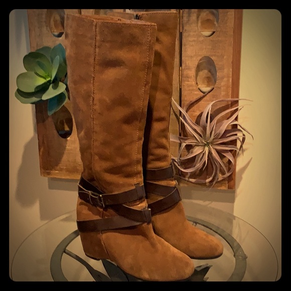 Franco Sarto Shoes - Franco Sarto “Marla” Tall Wedge Heel Boots